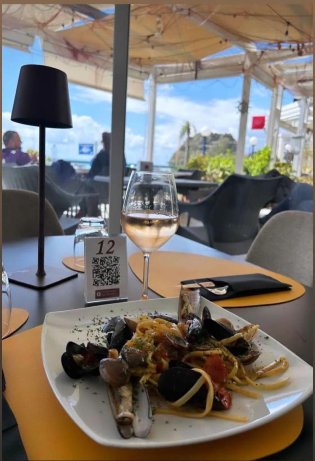 Hotel Ristorante Mareblu Амантеа Екстериор снимка
